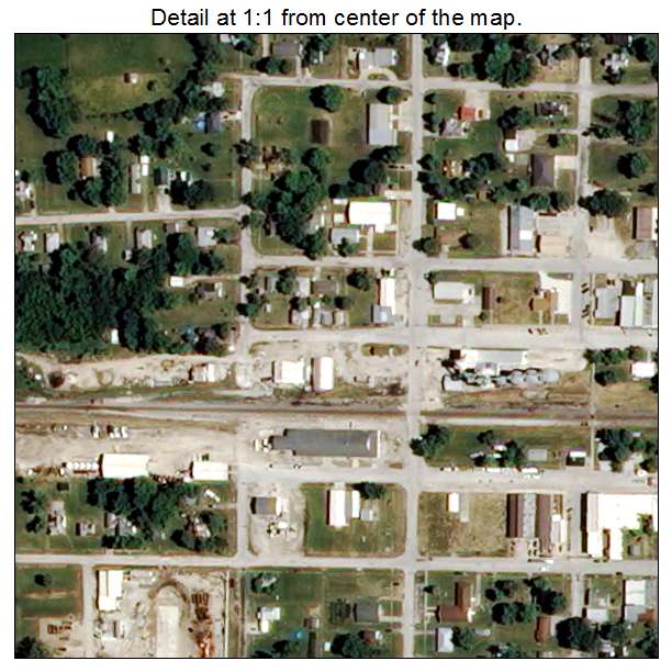 Clarence, Missouri aerial imagery detail