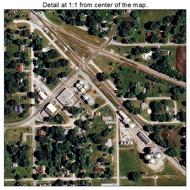 Clark, Missouri aerial imagery detail
