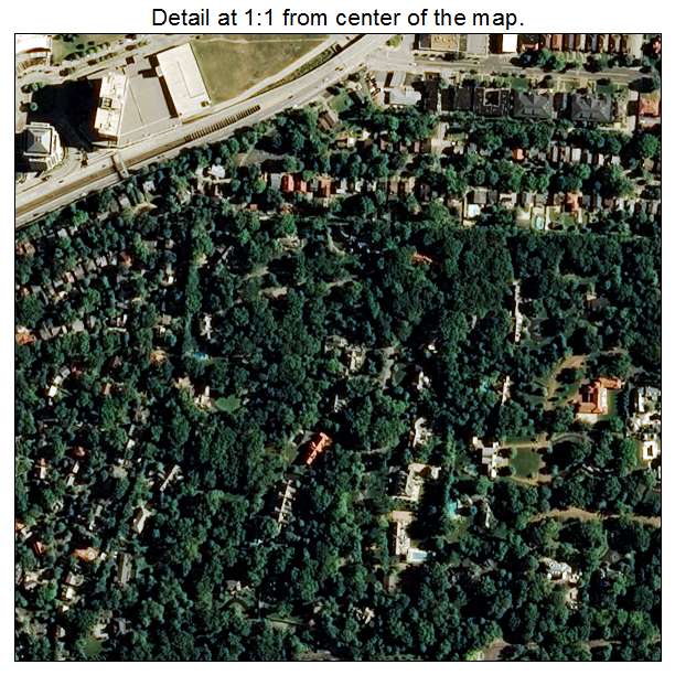 Clayton, Missouri aerial imagery detail