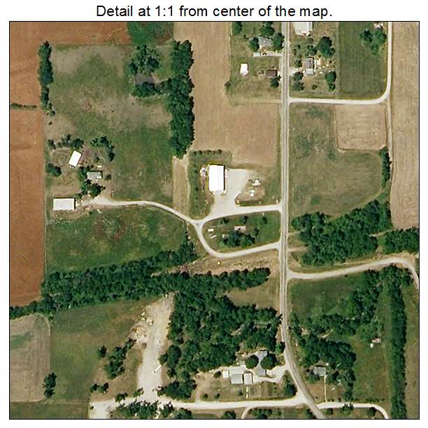 Clyde, Missouri aerial imagery detail