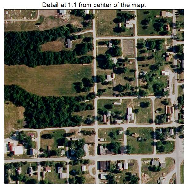 Coffey, Missouri aerial imagery detail