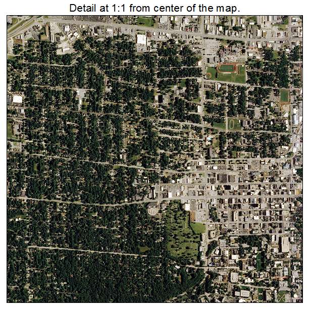 Columbia, Missouri aerial imagery detail