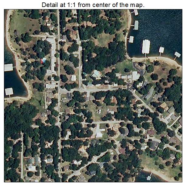 Coney Island, Missouri aerial imagery detail