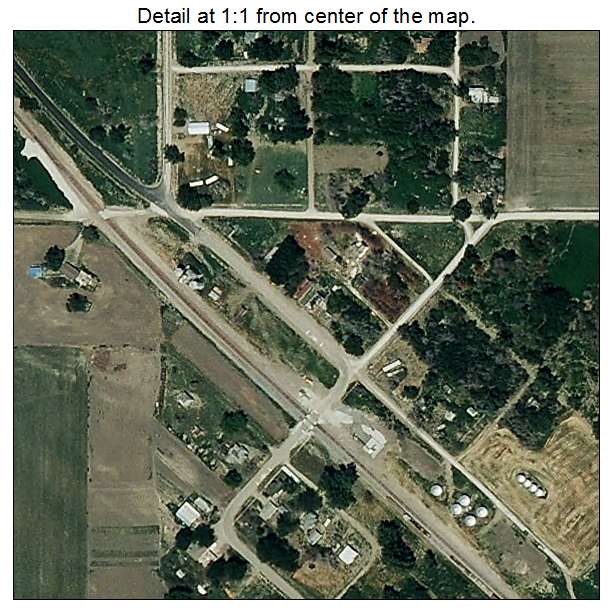 Corning, Missouri aerial imagery detail