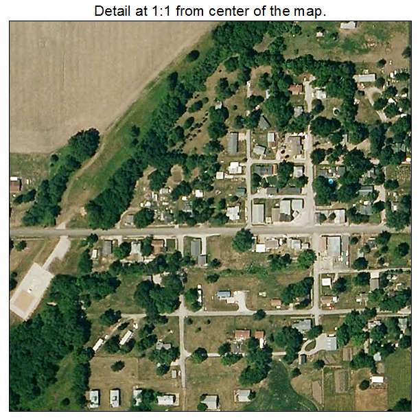 Cosby, Missouri aerial imagery detail