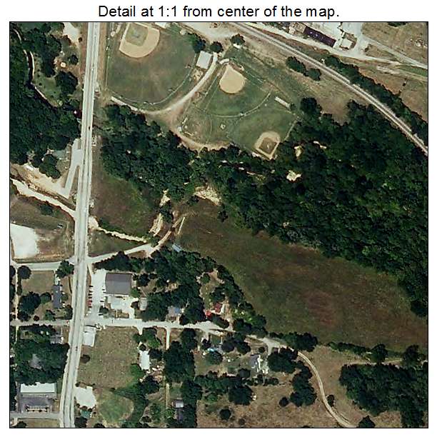 Crane, Missouri aerial imagery detail