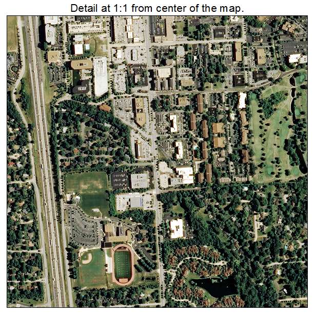 Creve Coeur, Missouri aerial imagery detail