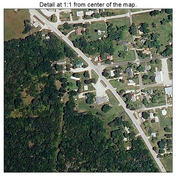 Cross Timbers, Missouri aerial imagery detail