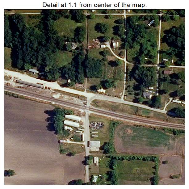 Dalton, Missouri aerial imagery detail