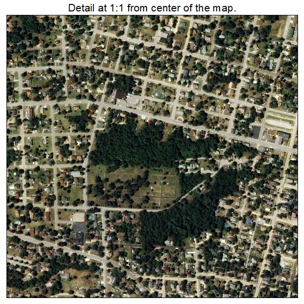 De Soto, Missouri aerial imagery detail