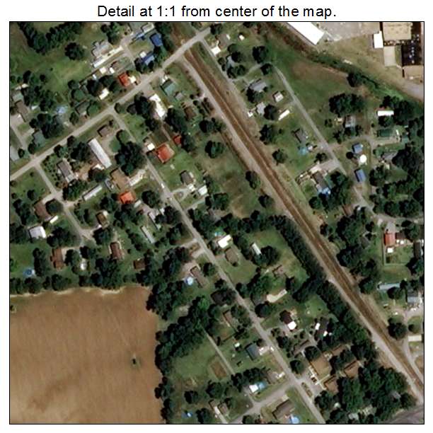 Delta, Missouri aerial imagery detail