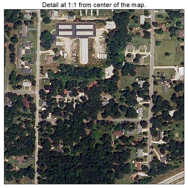 Dennis Acres, Missouri aerial imagery detail