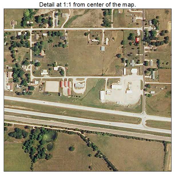 Diggins, Missouri aerial imagery detail