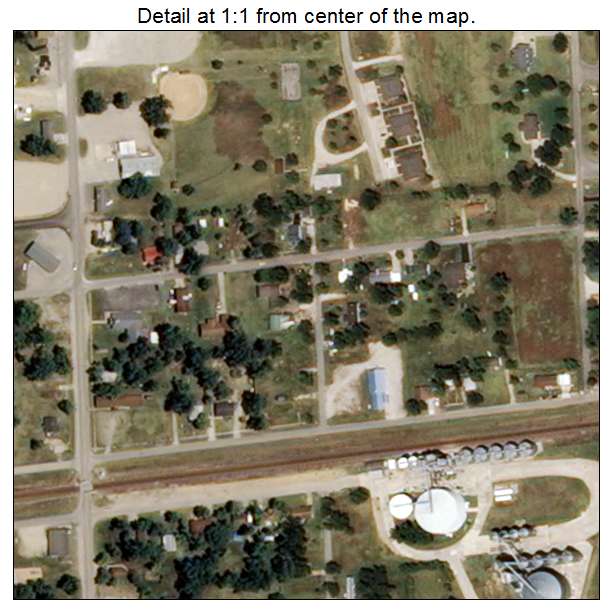 Dudley, Missouri aerial imagery detail