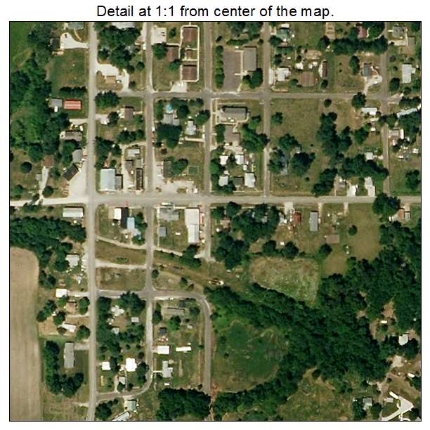 Easton, Missouri aerial imagery detail