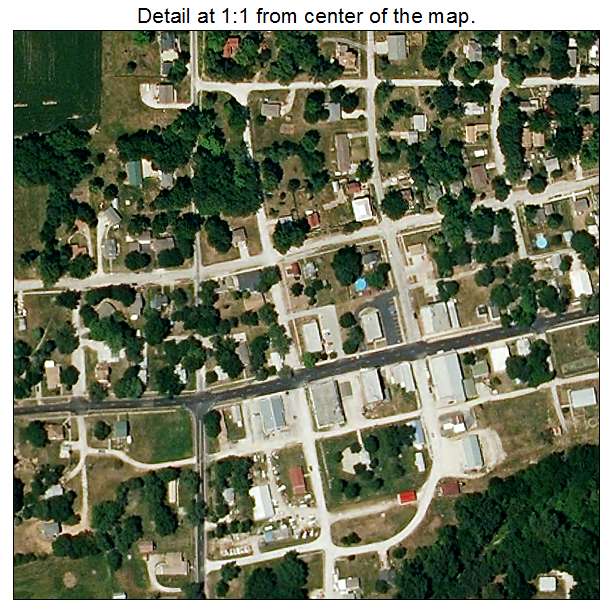 Edgerton, Missouri aerial imagery detail