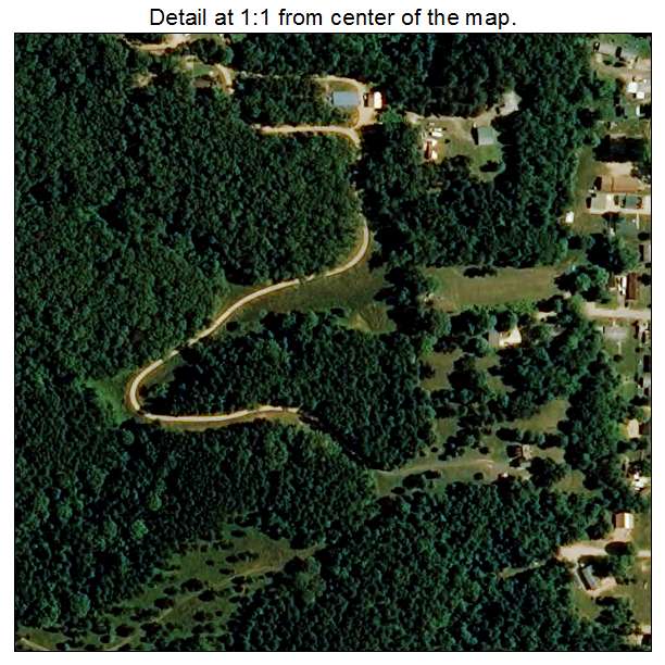 Ellington, Missouri aerial imagery detail