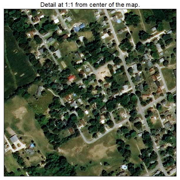 Elsberry, Missouri aerial imagery detail