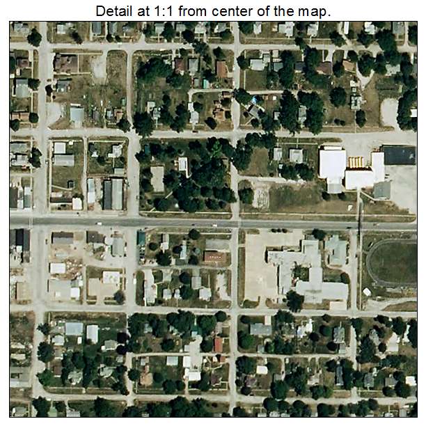 Fairfax, Missouri aerial imagery detail