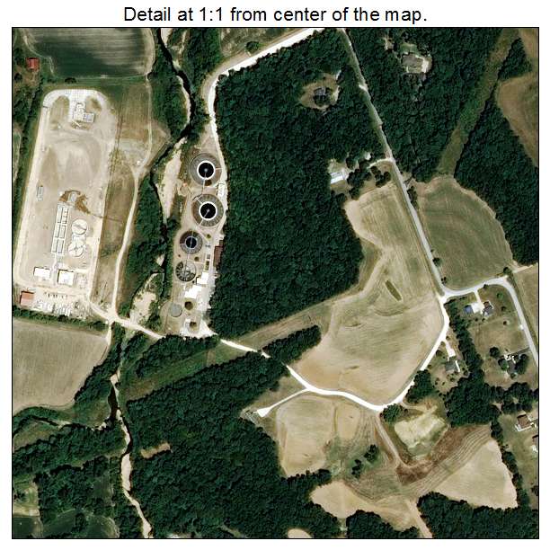 Flint Hill, Missouri aerial imagery detail