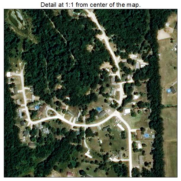 Fountain N Lakes, Missouri aerial imagery detail
