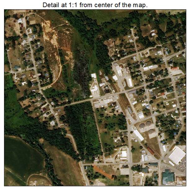 Fredericktown, Missouri aerial imagery detail