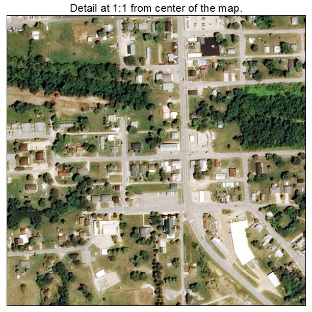 Freeburg, Missouri aerial imagery detail