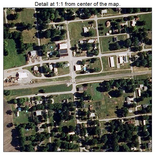 Gilliam, Missouri aerial imagery detail