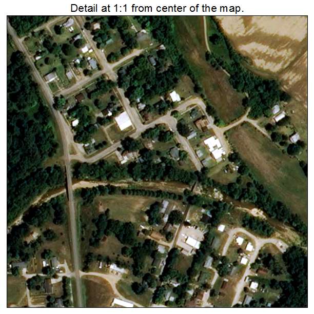 Glen Allen, Missouri aerial imagery detail