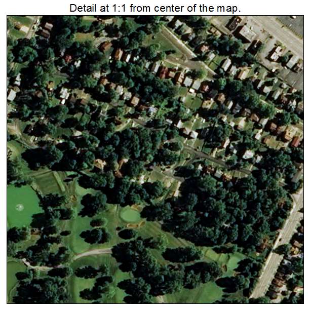 Glen Echo Park, Missouri aerial imagery detail