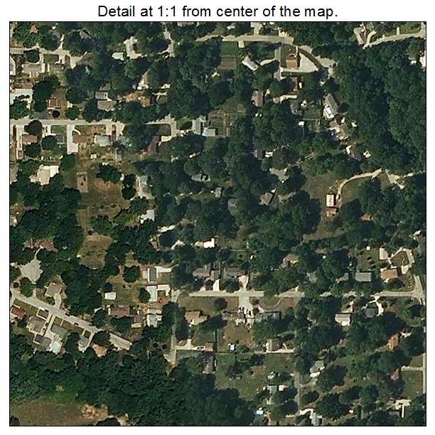 Glenaire, Missouri aerial imagery detail