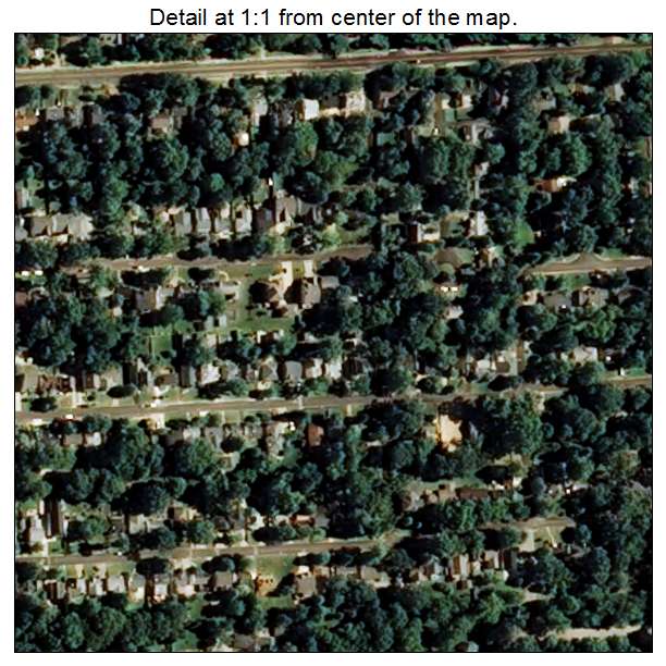 Glendale, Missouri aerial imagery detail
