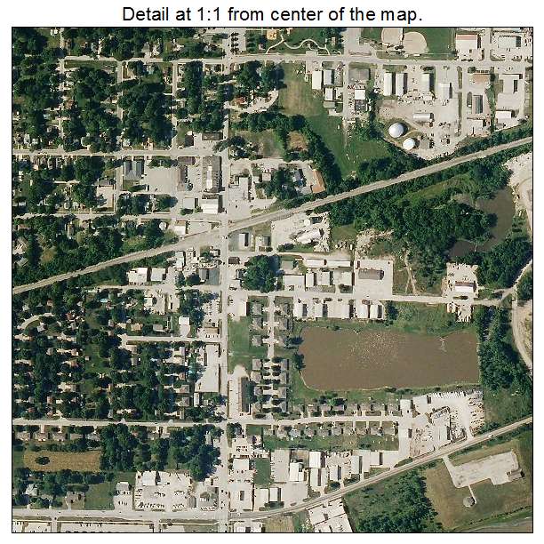 Grain Valley, Missouri aerial imagery detail