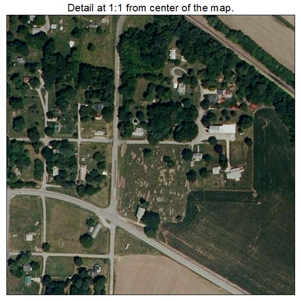 Grand Pass, Missouri aerial imagery detail