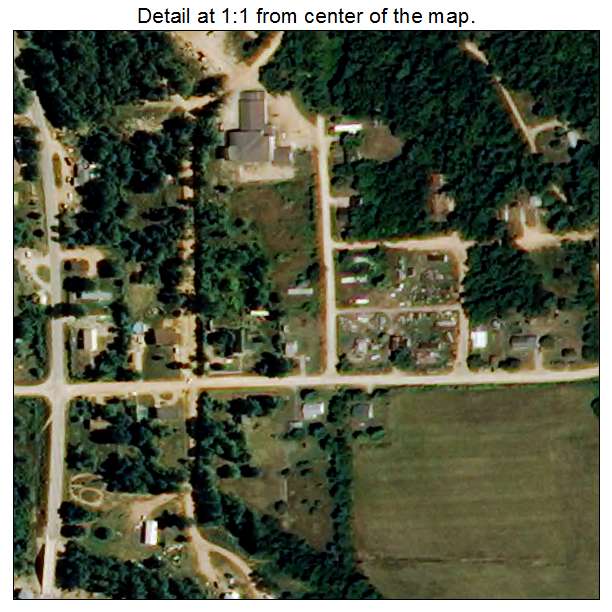 Grandin, Missouri aerial imagery detail
