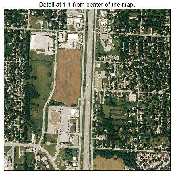 Grandview, Missouri aerial imagery detail