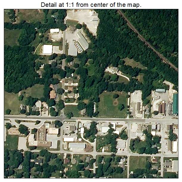 Greenwood, Missouri aerial imagery detail