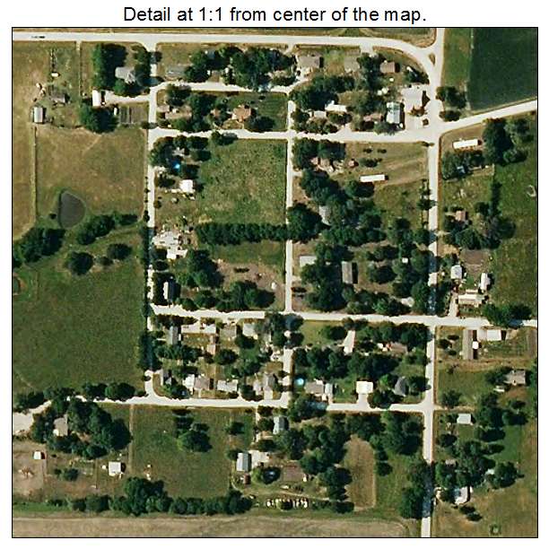Gunn City, Missouri aerial imagery detail