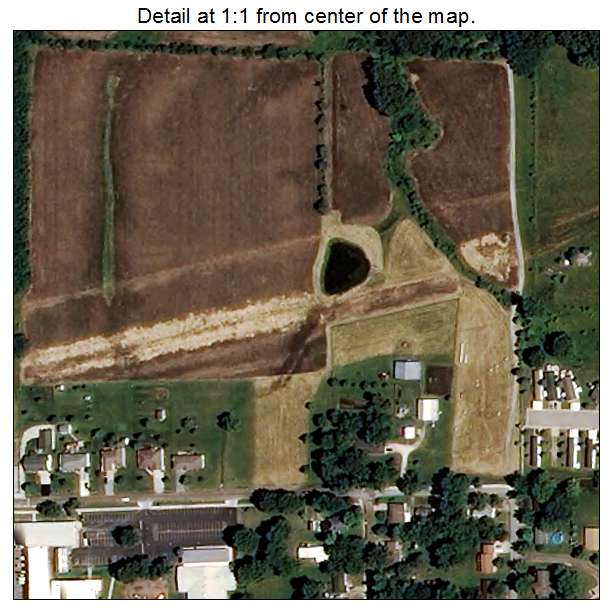 Hallsville, Missouri aerial imagery detail