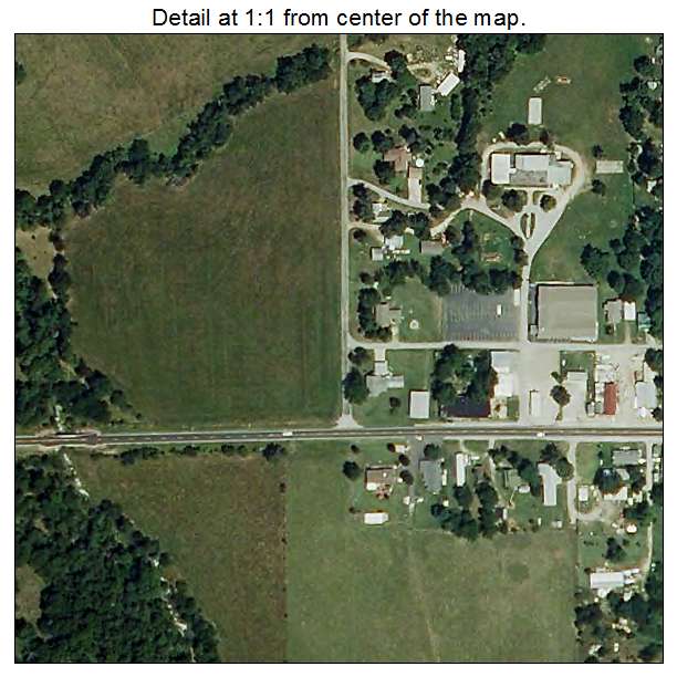Halltown, Missouri aerial imagery detail