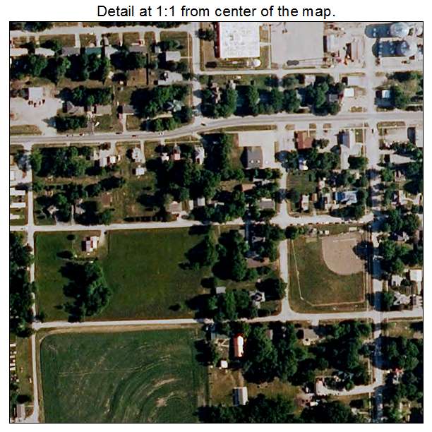 Hamilton, Missouri aerial imagery detail