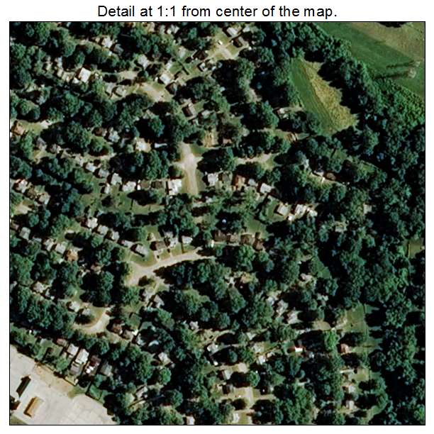Hanley Hills, Missouri aerial imagery detail