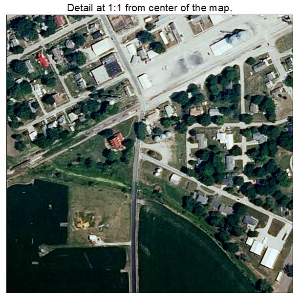 Hardin, Missouri aerial imagery detail