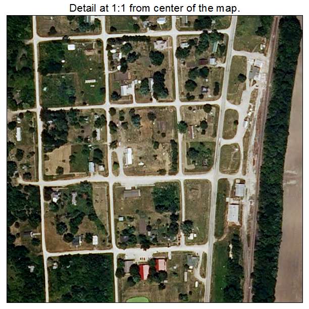 Harris, Missouri aerial imagery detail