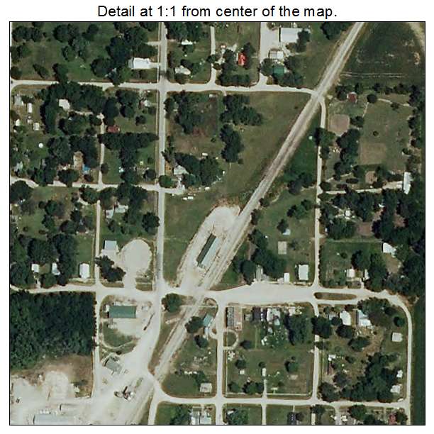 Harwood, Missouri aerial imagery detail