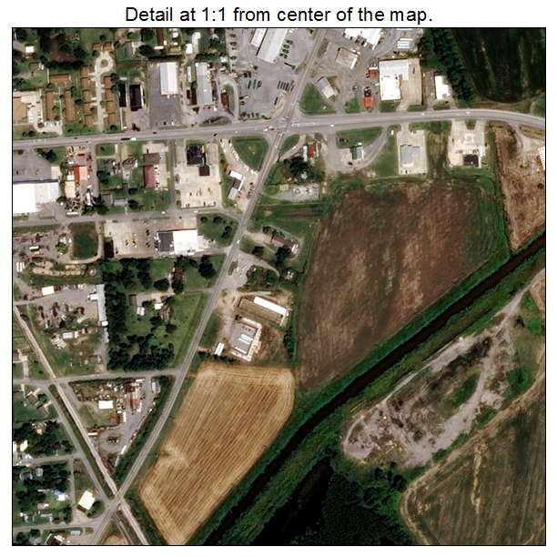 Hayti, Missouri aerial imagery detail