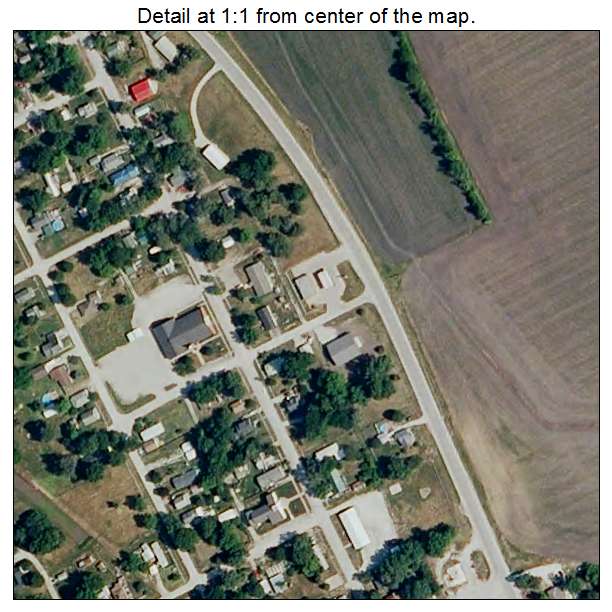 Henrietta, Missouri aerial imagery detail