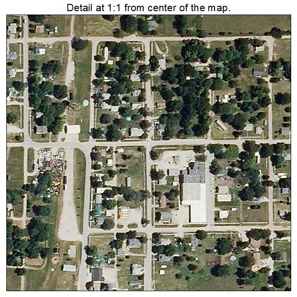 Higbee, Missouri aerial imagery detail