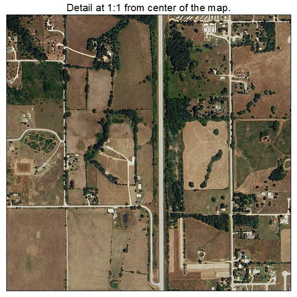 Highlandville, Missouri aerial imagery detail