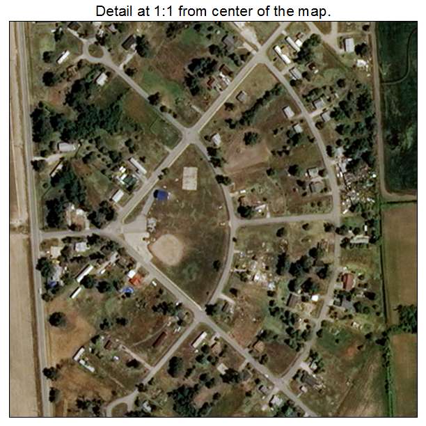 Homestown, Missouri aerial imagery detail